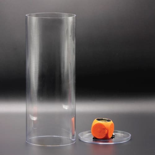 투명한 플라스틱 원통-바닥분리형