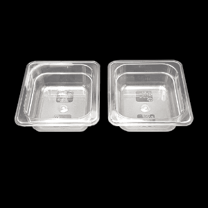 투명한 사각플라스틱그릇(2개1조)